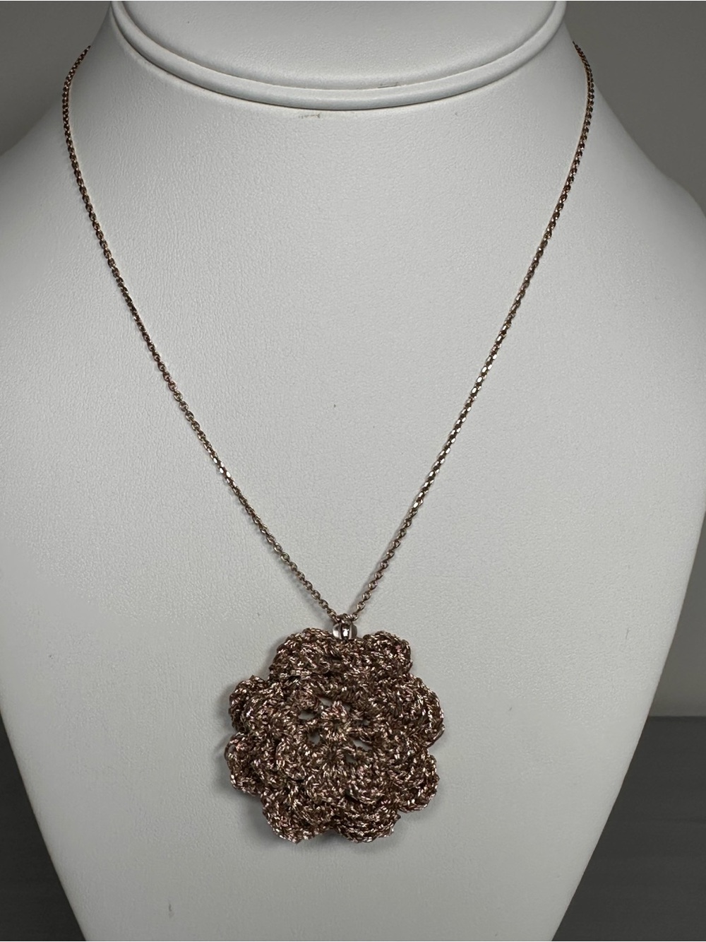 Handmade Crochet Flower Necklace